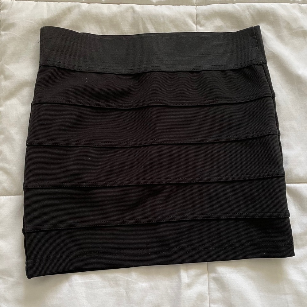Charlotte Russe Black Stretchy Pencil Skirt Med